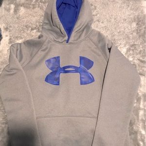 Boys UA Hoodie… Size XL… Blue and Gray